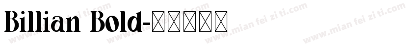 Billian Bold字体转换